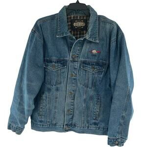 Vintage Guide Gear Jean Jacket Men's Size 2XL Long Sleeves Flannel Lined